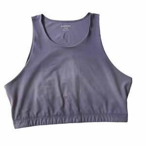 REI Sports Bras Womens 1XL Take Your Time Super Soft Purple Crop Top Active Hike